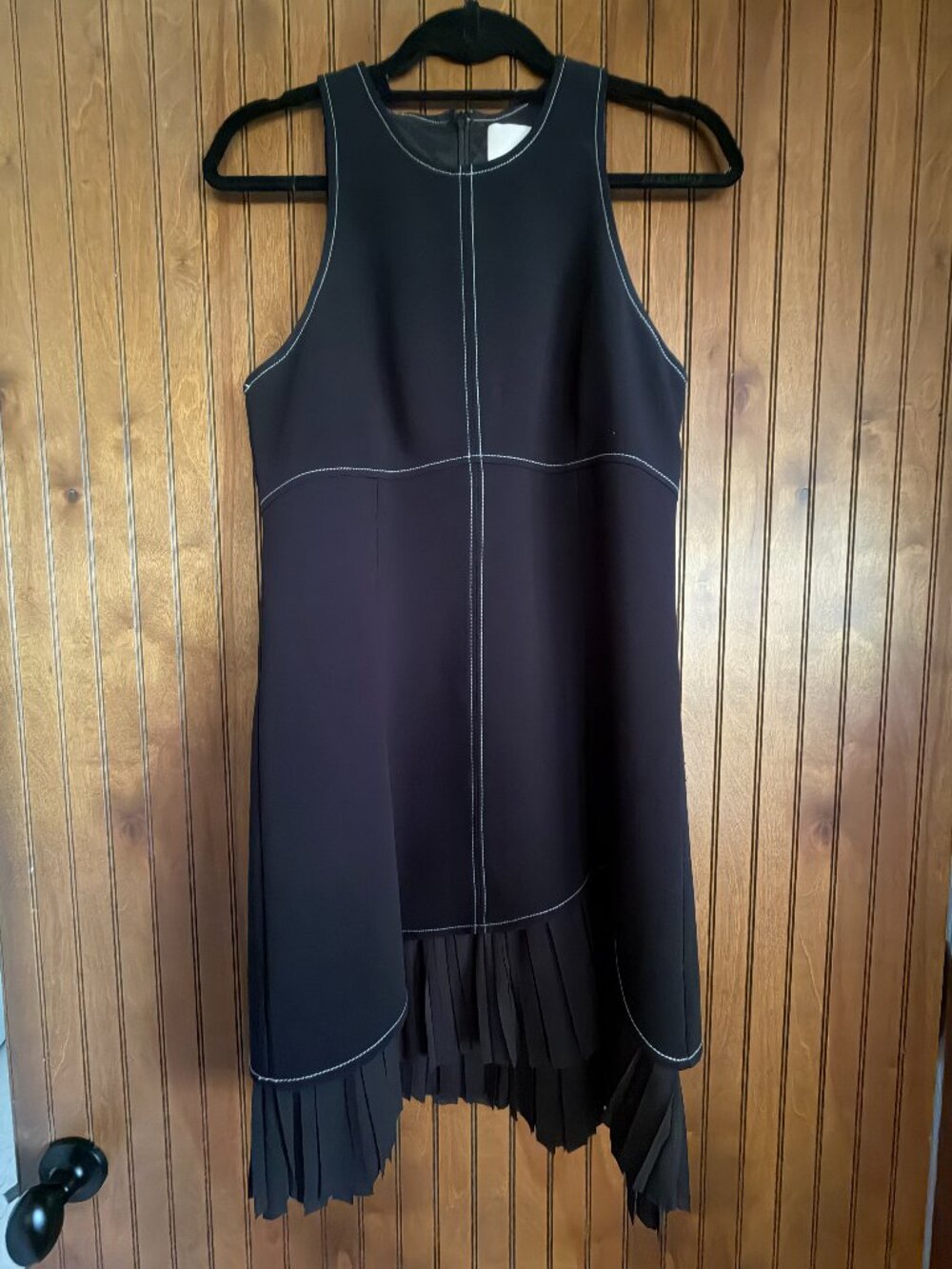 Cinq a Sept Women's Black with white stitching dress